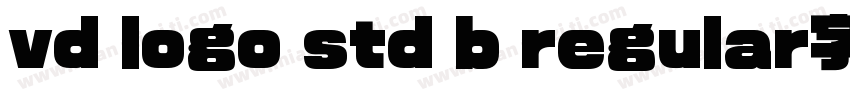 vd logo std b regular字体免费下载字体转换